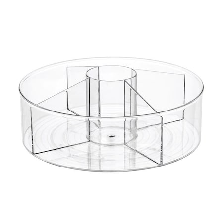 Interdesign InterDesign Clear Divided Kitchen Bin 4.5 in. H X 11.5 in. W X 11.5 in. D 03850